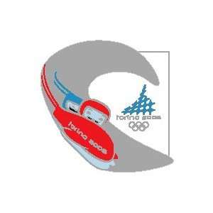  Torino 2006 Olympics Mascot Bobsled Pin