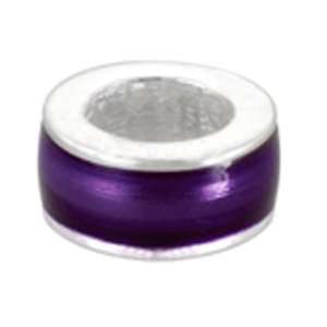 Avedon Polished Sterling Silver Purple Enamel Small Confetti Slide 