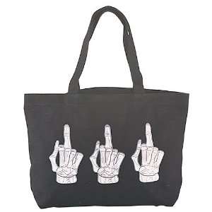  HB 270 5 MIDDLE FINGER CANVAS BAG 