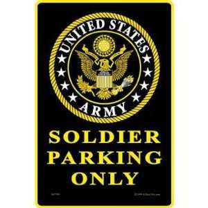 U.S. Army Soldier Parking Only Sign 8 x 12 Patio, Lawn 