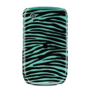  Turquoise/Black Zebra Design Hard Accessory Faceplate Case 