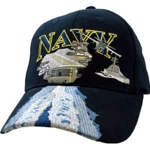  US Navy with Air Craft Carrier Ball Cap 
