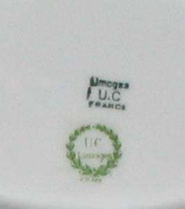 UIC Union Ceramique Limoges Platter Covered Bowl Sugar  