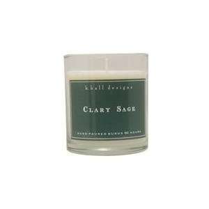   Hall CLARY SAGE VEGETABLE WAX CANDLE. BURNS APPROX 60 HRS. Beauty