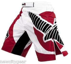 Hayabusa UFC Chikara MMA Fight Shorts RED/WHITE Size 36  