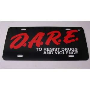  DARE License Plate Police D.A.R.E. 