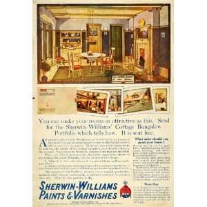  1910 Ad Sherwin Williams Paint Varnish Cottage Bungalow 