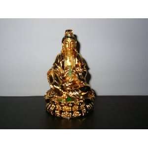  Golden Quan Yin Statue