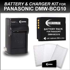   3D1 Kit Includes Replacement Panasonic DMW BCG10 + AC/DC 110/220