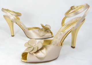 89 ENZO ANGIOLINI AREO Gold Womens Shoes Sandal 6/ 5.5  