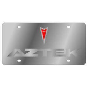  Aztek   Logo/Word   License Plate   Stainless Style 