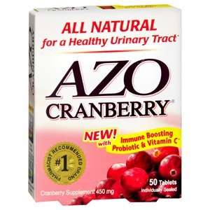   pack of 6 AZO CRANBERRY 450MG 50 Tablets