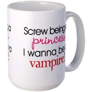  I Wanna Be A Vampire Twilight Large Mug by  