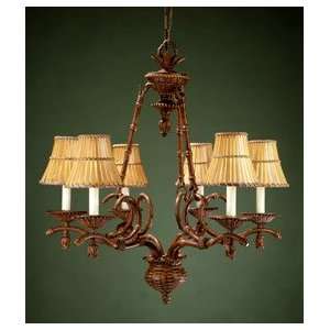  Imperial Bamboo Collection Chandelier In Bamboo Finish   6 