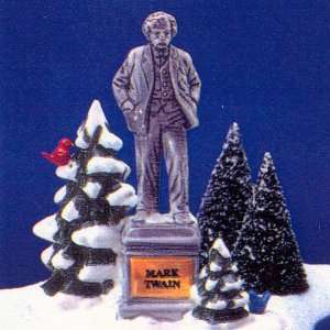   56 Original Snow Village Village Statue of Mark Twain 