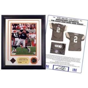  Tim Couch Game Used Jersey Photo Mint