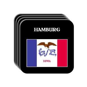  US State Flag   HAMBURG, Iowa (IA) Set of 4 Mini Mousepad 