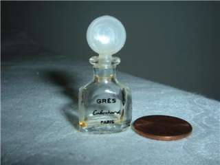 Vtg Micro Mini Perfume Bottle GRES Cabochard  