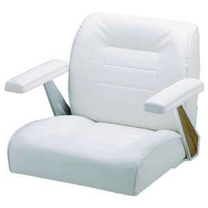 Garelick Sewn Supreme Bucket Seat with Arms   White  