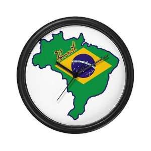  Cool Brazil Flag Wall Clock by 