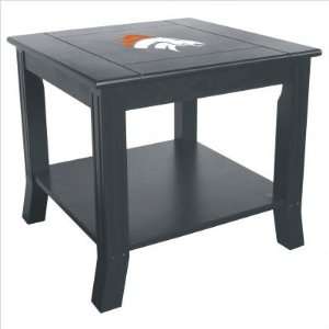  Imperial Denver Broncos Side Table With Reversible Panel 