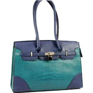  Turquoise Blue Kelly Style Handbag Purse 