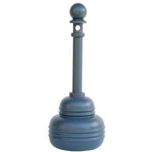   receptacle  poly w/metal bucket blue 