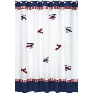    Aviator Shower Curtain by JoJo Designs White