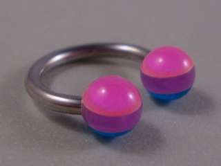   Piercing Ring 14g Acrylic Balls   COLOUR CHOICE   Free UK postage