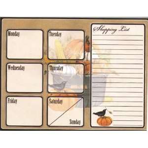  Autumn Days Menu/Shopping Magnetic List Pad Office 