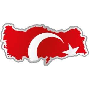  Turkey Turkiye Turkish map flag car bumper sticker decal 5 