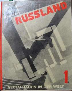 LIBRO EL LISSITZKY DE LA ARQUITECTURA DE LA VANGUARDIA DE 1930 RUSOS