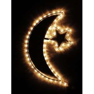  Ramadan / Eid Moon and Star White Light 