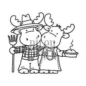  Riley And Company Cling Rubber Stamp Farmers Riley; 2 