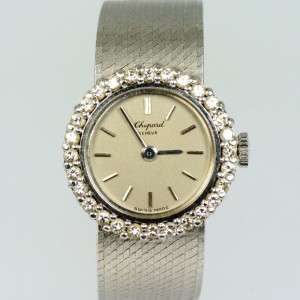 Chopard Diamond set 18ct White Gold Ladies integrated Bracelet Vintage 