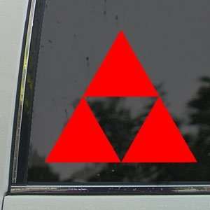  Zelda Triforce Red Decal Car Truck Bumper Window Red 