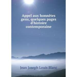   pages dhistoire contemporaine Jean Joseph Louis Blanc Books