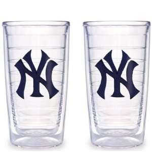  New York Yankees (NY) Set of TWO 16 oz. Tervis Tumblers 