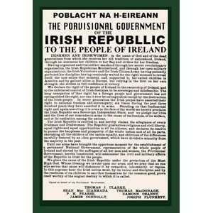 Irish Republic   12x18 Framed Print in Gold Frame (17x23 finished 