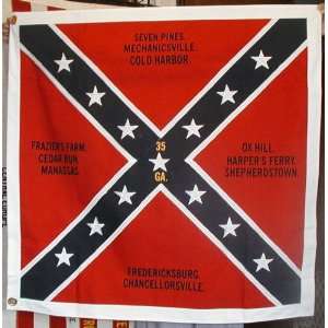  Civil War Confederate Flag35th Georgia Infantry 