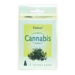  Cannabis ~ 15 Cones ~ Tulasi Incense
