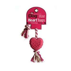  My Dog Puppy Heart Tugs Basic Rope and Rubber Dog Toy Pet 