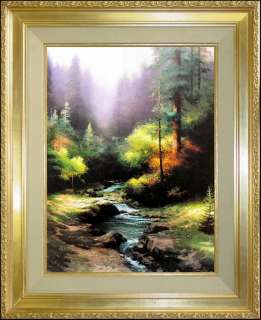 198 Creekside Trail Canvas 24x18 A/P Limited Edition Thomas Kinkade 