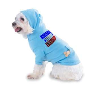 VOTE FOR BRENDAN Hooded (Hoody) T Shirt with pocket for your Dog or 