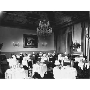 Diningrooms in the Grand Hotel Baglioni, in Via Indipendenza, Bologna 