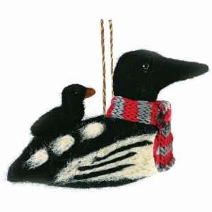  Felted Mama Loon Ornament