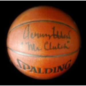  Autographed Jerry West Ball   with Mr Clutch Inscription 