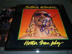 Stevie Wonder SIGNED LP Autographed Authentic COA RARE  