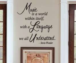   Art Decor Inspirational Quote Decal Music Stevie Wonder IN59  