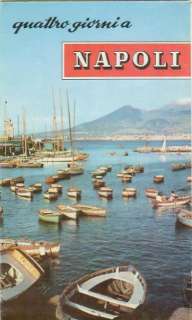 Travel Vacation Brochure Napoli Naples Italy c1959  